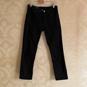 SOLD-Acne Studios Black Cropped Jeans, size 27.
